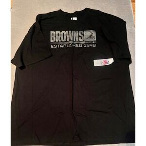 Cleveland Browns NFL Apparel T Shirt 3XL Established 1946 Black‎ Short Sleeve